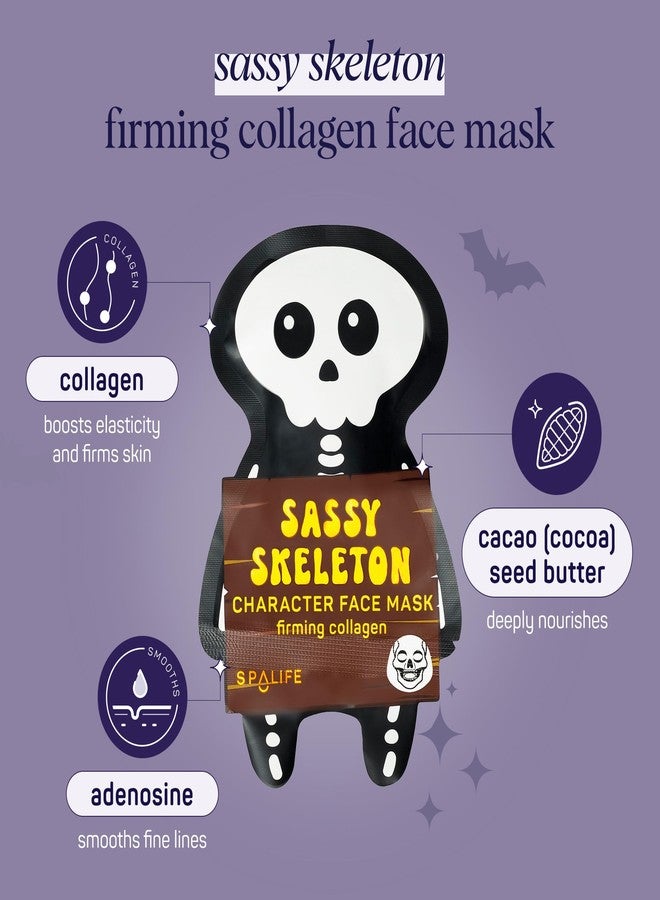 SpaLife Beauty Halloween Face Mask Hauntingly Chic Bundle | Korean Facial Masks | Firming and Detoxifying Face Mask Set | Halloween Gifts for Women | Facial Sheet Masks | 8 Pack - Image 5